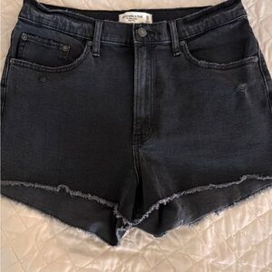 Abercrombie & Fitch Women's Black Denim Jean Shorts